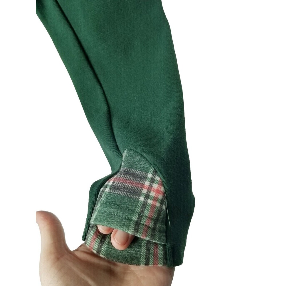 Michelle Mae Sweater green plaid Asymmetrical double hood size Medium - Picture 5 of 16